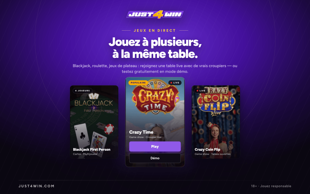 casino live Just 4 Win